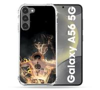 Cokitec Cover rinforzata per Samsung Galaxy A56 5G Manga One Piece Ace Nero