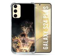 Cokitec Cover rinforzata per Samsung Galaxy S24 Plus Manga One Piece Ace Nero