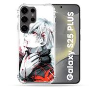 Cokitec Cover rinforzata per Samsung Galaxy S25 Plus Manga Tokyo Ghoul Kaneki, colore: Bianco