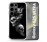 Cokitec Cover rinforzata per Samsung Galaxy S25 Ultra Teschio Tripla