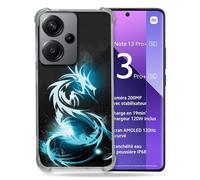 Cokitec Cover rinforzata per Xiaomi Redmi Note 13 Pro Plus 5G Fantastica Drago Blu