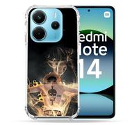 Cokitec Cover rinforzata per Xiaomi Redmi Note 14 4G Manga One Piece Ace Nero