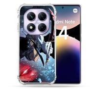 Cokitec Cover rinforzata per Xiaomi Redmi Note 14 Pro 4G Manga Solo Leveling Sung Epee