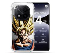 Cokitec Cover rinforzata per Xiaomi Redmi Note 14 Pro Plus 5G Manga Dragon Ball Sangoku Ritratto