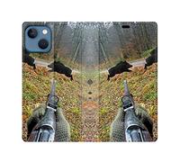 Cokitec Custodia in pelle per Iphone 14 Pro Plus (6.7) Caccia Vision Tiro