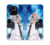 Cokitec Custodia in Pelle Portafoglio per Xiaomi Redmi 10C Manga Bleach Hitsugaya