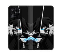 Cokitec Custodia in Pelle Portafoglio per Xiaomi Redmi 10C Manga Boruto Spada