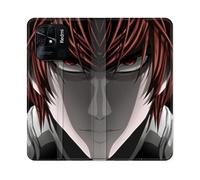Cokitec Custodia in Pelle Portafoglio per Xiaomi Redmi 10C Manga Death Note Kira