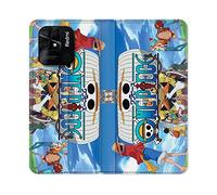 Cokitec Custodia in Pelle Portafoglio per Xiaomi Redmi 10C Manga One Piece Sunny