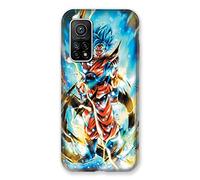 Cokitec Custodia per Xiaomi Mi 10T / Mi 10T Pro Manga Dragon Ball Sangoku Bianco