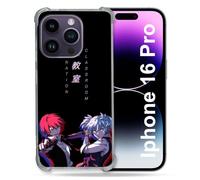 Cokitec Custodia rinforzata per Apple Iphone 16 Pro Manga Assassination Classroom Duo