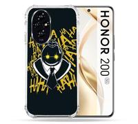 Cokitec Custodia rinforzata per Honor 200 5G Manga Assassination Classroom Kuro Nero