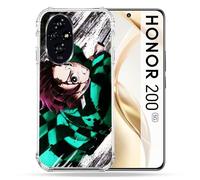 Cokitec Custodia rinforzata per Honor 200 5G Manga Demon Slayer Tanjiro