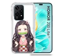 Cokitec Custodia rinforzata per Honor 200 Lite 5G Manga Demon Slayer Nezuko