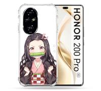 Cokitec Custodia rinforzata per Honor 200 Pro 5G Manga Demon Slayer Nezuko