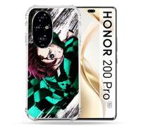 Cokitec Custodia rinforzata per Honor 200 Pro 5G Manga Demon Slayer Tanjiro