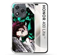 Cokitec Custodia rinforzata per Honor 400 Lite 5G Manga Demon Slayer Tanjiro