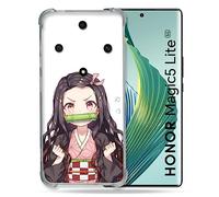 Cokitec Custodia rinforzata per Honor Magic 5 Lite Manga Demon Slayer Nezuko