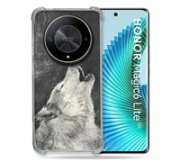 Cokitec Custodia rinforzata per Honor Magic 6 Lite 5G Animal Lup Hurling