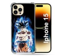 Cokitec Custodia rinforzata per iPhone 15 (6.1) Manga Dragon Ball Sangoku, colore: Nero