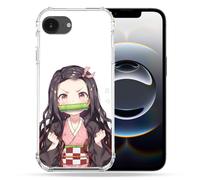 Cokitec Custodia rinforzata per iPhone 16e Manga Demon Slayer Nezuko