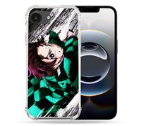 Cokitec Custodia rinforzata per iPhone 16e Manga Demon Slayer Tanjiro