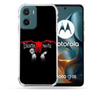 Cokitec Custodia rinforzata per Motorola G05 / E15 Manga Death Note, colore: Nero