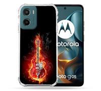 Cokitec Custodia rinforzata per Motorola G05 / E15 Musica Chitarra Elettrica
