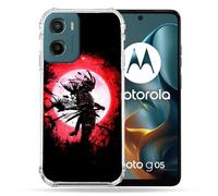 Cokitec Custodia rinforzata per Motorola G05 / E15 Viaggi Giappone Samourai
