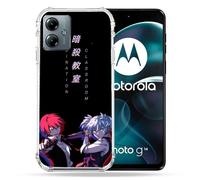 Cokitec Custodia rinforzata per Motorola G14 4G Manga Assassination Classroom Duo