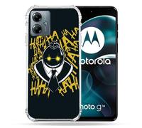 Cokitec Custodia rinforzata per Motorola G14 4G Manga Assassination Classroom Kuro Nero