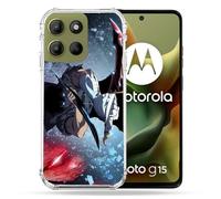 Cokitec Custodia rinforzata per Motorola G15 Manga Solo Leveling Sung Epee