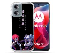 Cokitec Custodia rinforzata per Motorola G24 4G Manga Assassination Classroom Duo