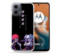 Cokitec Custodia rinforzata per Motorola G34 5G Manga Assassination Classroom Duo