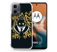 Cokitec Custodia rinforzata per Motorola G34 5G Manga Assassination Classroom Kuro Nero