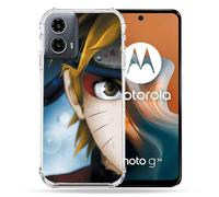 Cokitec Custodia rinforzata per Motorola G34 5G Manga Naruto Bianco