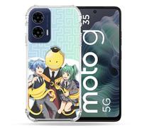 Cokitec Custodia rinforzata per Motorola G35 5G Manga Assassination Classroom Kuro Trio