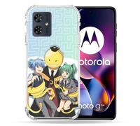 Cokitec Custodia rinforzata per Motorola G54 5G Manga Assassination Classroom Kuro Trio