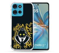 Cokitec Custodia rinforzata per Motorola G75 5G Manga Assassination Classroom Kuro Nero