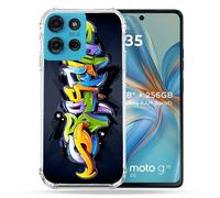 Cokitec Custodia rinforzata per Motorola G75 5G Street Art Graffiti