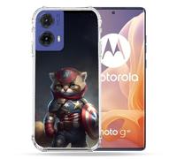Cokitec Custodia rinforzata per Motorola G85 5G Animal Chat America