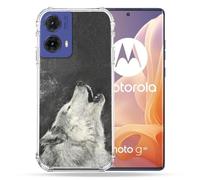Cokitec Custodia rinforzata per Motorola G85 5G Animal Lup Hurling