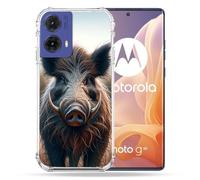 Cokitec Custodia rinforzata per Motorola G85 5G Caccia Cinghiale Attacco