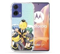Cokitec Custodia rinforzata per Motorola G85 5G Manga Assassination Classroom Kuro Trio