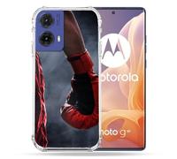 Cokitec Custodia rinforzata per Motorola G85 5G Sport Boxe Guanto Rosso