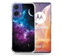 Cokitec Custodia rinforzata per Motorola G85 5G Universo Blu Viola