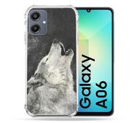 Cokitec Custodia rinforzata per Samsung Galaxy A06 Animal Loup Hurlement