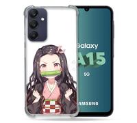 Cokitec Custodia rinforzata per Samsung Galaxy A15 4G / 5G Manga Demon Slayer Nezuko