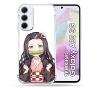 Cokitec Custodia rinforzata per Samsung Galaxy A35 5G Manga Demon Slayer Nezuko