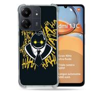 Cokitec Custodia rinforzata per Xiaomi Redmi 13C Manga Assassination Classroom Kuro Nero